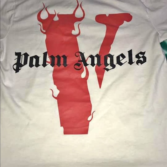 Vlone X Palm Angels Shirt Medium - Picture 3 of 3